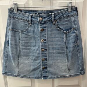 New American Eagle Size 6 Hi-Rise A Line Jean Skirt